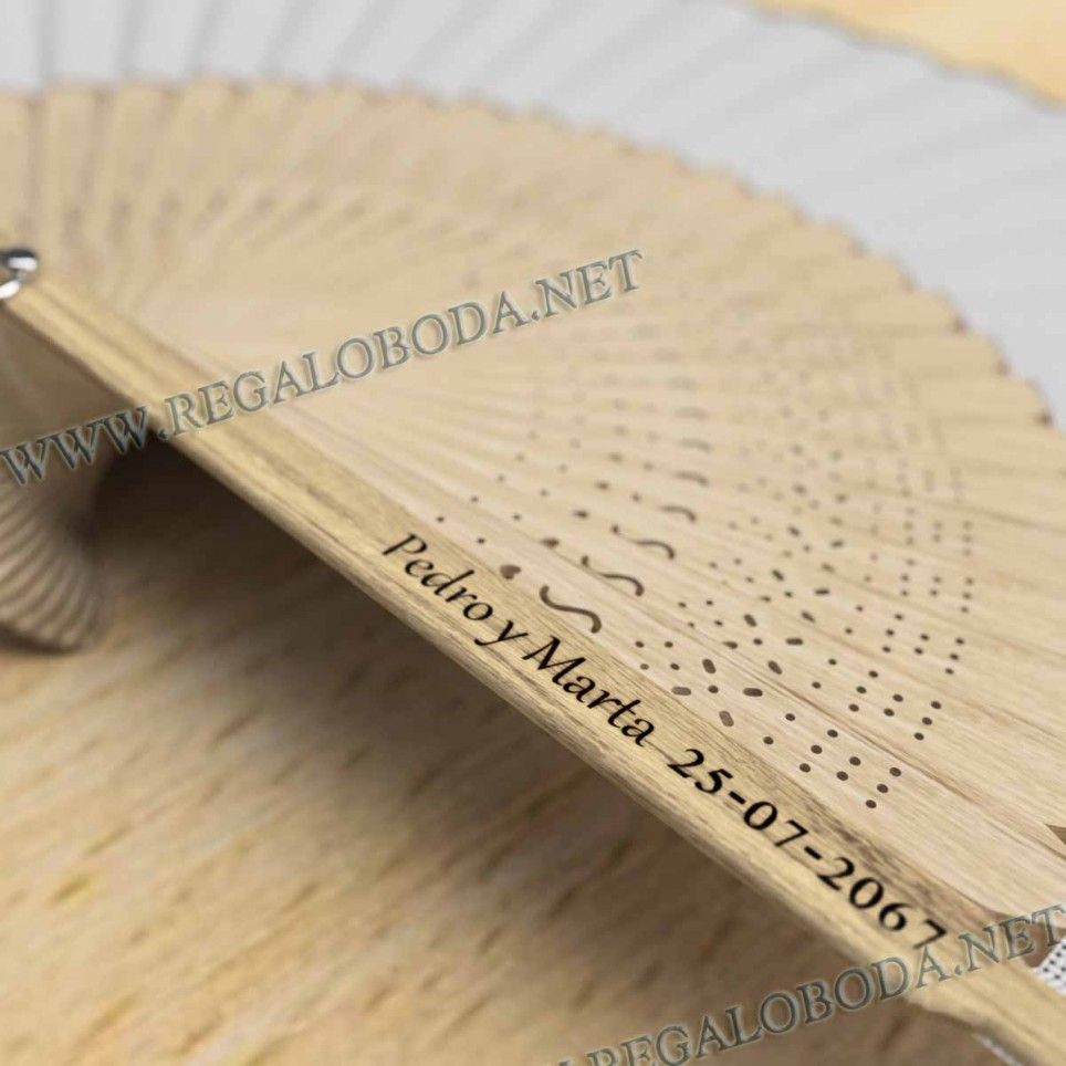 Abanicos Personalizados de Hojas de Bambú de Colores